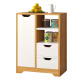 Shidai home sideboard tea cabinet storage cabinet wooden simple cabinet cupboard Caribbean pine + warm white