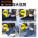 BIUTEE品牌轻奢男鞋新款绝缘劳保鞋透气防砸防刺穿防滑耐酸碱工作鞋男 878卡其 37