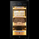 Bacchus Cigar Cabinet Temperature and Humidity Control Constant Temperature and Humidity Control Humidifier Box Mini Small Household Solid Wood Cedar Wood Inlaid Alcohol-raised Bare-raised Red Wine Cigars Air-cooled and Frost-free Clean Ammonia + WIFI + Frequency Conversion 400-500 Count 83L