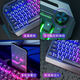 
Water Source Road Multimedia Wired Lighting Keyboard Mouse Headphone Set Electrical Machinery Hand Feeling Internet Cafe Computer Notes YK845-Green Color Block [Must-and-mouse Headphone Three-piece Set] With Knob