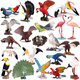 Modelo de animales Yicai Simulación sólida Juego de juguetes Cognitive Birds Eagle Parrot Peacock Flamingo adornados M723 Nuevo loro [0021]