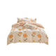 All-cotton pure cotton 100 cotton thickened sheets and quilt covers four-piece sets for student dormitory double bedding 4 early summer orange [thickened mother and baby grade cotton] Student dormitory three-piece sets [quilt covers 150200cm