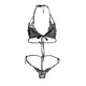 Renlov sexy large size strappy bra and panties free of charge bikini three-point suit for women as a gift for girlfriend, white suit (excluding stockings), one size fits all