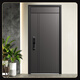 Clase Oudile A DUARTA DE ALEA DE SEGURIDAD PUERTA DE ALEA DE ALEACIÓN DE ALEA PUERTA DE VILLA + AVIACIÓN Puerta de entrada llena de aluminio Puerta de bloqueo de huellas digitales inteligente Bloqueo de nube 2150*960/2050*1050