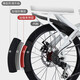
Phoenix (PHOENIX) folding bicycle for women, men, children and students lightweight portable, no installation, foldable small bike [no installation/steel frame] single speed strip white 20 inches [suitable for height 145-175cm]