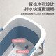Nocolliny Baby Badewanne faltbar Schwimmeimer Baby Badewanne Kinder Badewanne Haus können sitzen und sich badewannen lassen [SF Express-Lieferung] Single Eimer Blau