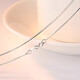 Genuine PT950 platinum necklace women's clavicle chain plain chain naked fine platinum chain as a Valentine's Day gift for girlfriend Gypsophila chain light luxury model 45cm
