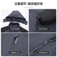 SHANSHAN Shanshan three-in-one jacket men's autumn and winter outdoor leisure young men's jacket plus velvet warm polar fleece jacket black 3XL /185 recommended 145-160Jin Jin equals 0.5 kg