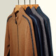 Kangaroo Herren 100% Cardigan Herren Reißverschluss Cardigan lässig warm warm warm warm Herren Pure Woll Stand Collar Strickpullover Jacke Yelan 165/M Vorschlag 120jin [Jin gleich 0,5 kg] oder weniger