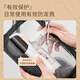 Sac de rangement de voyage de charcuterie, sac / sac de rangement Triangle de maquillage, petit, portable, transparent et visible, noir 64868