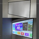 Cortina de proyector Hongying Simple White Fibrass 72 pulgadas Cortina de proyector montada en la pared