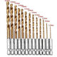 Yanran hexagonal shank drill bit twist drill high-strength electric drill bit set stainless steel metal drilling steel special rotor 1.5-6.5 (13 pieces)