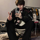 Digada motorcycle baseball jacket men's spring new American high street racing trend casual top TMGCD-W623 black XL