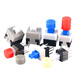 DZYJ self-locking non-locking switch 5.8*5.8 7*7 8*8 8.5*8.5mm button non-self-locking button three-pin 6-pin self-locking button cap gray 3.6mm (20 pieces)