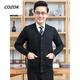 
CINESSD2023 Spring and Autumn Grandpa Cardigan Sweater Men Middle-aged and Elderly Long Sleeve Button Wool Jacket Dad Loose Knitted 701 [Medium Gray] M 165 [100Jin [Jin equals 0.5 kg]-120Jin [Jin equals 0.5 kg]]