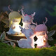 Enchanting cat and deer night lamp desktop decoration girl birthday gift girl high-end feeling to give girlfriend practical gift [yellow] Yilu You night lamp - gift box gift for girls romantic surprise gift