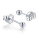 Liuguifu Jewelry PT950 platinum earrings round beads platinum earrings for women PT0200007 1g