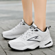 Delgado zapatos para hombres con zapatillas de deporte informales impermeables de cuero más grandes, gordas, sueltas, transpirables con cara de carne, con cara de carne de cuero 45464748 Tamaño extra 826 White [impermeable con cara de cuero] 48