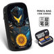 
North Family Pacific Rim Pencil Bag Mecha Stationery Sci-fi Boys Cool and Handsome Pencil Box Primary School Students Junior High School Students Multifunctional Stationery Bag Three-layer Canvas Pencil Bag Canvas Pencil Bag ZW9720