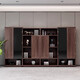 Ningqiu Luoge (NICHLORT) new Chinese style boss desk chairman manager high-end solid wood office desk and chair combination file bookcase ebony wood 3.6 meter bookcase ebony wood
