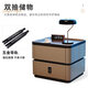Yiyiya password lock bedside table modern simple solid wood household bedroom Italian minimalist storage cabinet feel bedside cabinet khaki color + solid wood drawer 40x40x50cm