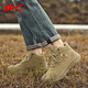 Huili Martin Boots Herren Herbst und Winter Herrenschuhe Britische dicke alleinige Männerstiefel Herren Retro Wanderschuhe Outdoor Wanderschuhe Khaki 1943 40