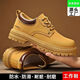 Kitchen special shoes 2024 men's shoes men's light work fashion non-slip leather shoes men's black chef casual 100 black upgraded model/E9214#*o 39