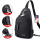 Backpack men's shoulder chest bag men's casual crossbody bag new men's bag shoulder bag backpack multifunctional sports waist bag fashion small bag female gray ordinary style single pull