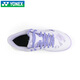 YONEX YY badminton shoes new breathable non-slip shock-absorbing wear-resistant competition men's and women's wide-last sports shoes ELZ3L white/purple women's regular version 39 (245mm)