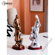
Pure tin commemorative plate ornaments for the tenth anniversary of the wedding gift for wife wedding anniversary boyfriend and girlfriend 15935 silver + lettering provided + boy gift box (