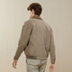 Veste à revers masculin à sept marques hiver laine décontractée laine à double face veste épaisse [en velours côtelé] 125JD70140 kaki 4xl (200)