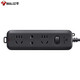 BULL socket/B8 series black with child protection door new national standard socket/socket/socket strip three-position master control total length 1.8 meters GN-B8120H