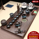 Youji Tea Tray Tea Set Fully Automatic Kettle Bottom Water Filling Integrated Home Office Drainage Tea Making Table Complete Set Round Window Fuman + Ruyi Zisha + Bottom Water Filling 10 Pieces