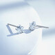 Mengjinyuan PT950 platinum earrings, star shining car flower earrings, birthday gift for girlfriend, about 1.25g