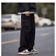 POUM men's autumn and winter long pants men's trendy brand 2025 new overalls men's vibe style straight casual pants men SM-DS19 dark gray 2XL 135-150Jin Jin is equal to 0.5kg The size is too small. It is recommended to take a larger size
