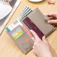 Balsa núcleo de viaje rfid antirrobo pasaporte bolso de pasaporte portátil portátil de pasaporte impermeable bolsa de almacenamiento de cuero de cuero