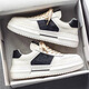 
Shoes for men in summer breathable thick sole trendy versatile sports shoes for men in men’s board shoes breathable trendy shoes fashion casual shoes 9906 white and black 39