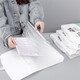 Grüne Orgelpaket A4 Schüler mehrschichtiger Materialtestpapierbeutel Handheld-Dateibeutel Information Multifunktionsaufbewahrungsbuch Primär- und Junior High School 9215 Dunkelblau A4-13 Fall 1