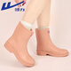 Huili Rain Boots for Women Fashion Rain Boots Outdoor Rainy Day Водонепроницаемые туфли против скольжения короткие ботинки износостойкие резиновые ботинки 6023 Khaki 37