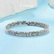 GsunG platinum bracelet for women PT950 shiny bouncy bead elastic bracelet fashionable platinum bracelet for women with laser beads. Priced by gram. Contact before bidding.