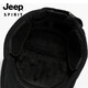 Jeep (JEEP) hat men's autumn and winter peaked cap plus velvet thickened windproof ear protection warm winter hat fashionable baseball cap A0144