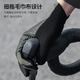 ROCKBROS Cycling Gloves Full Finger Road Cycling Gloves Long Finger Touch Screen Thin Breathable Men and Women Spring, Summer and Autumn Long Finger Black Green XL