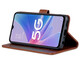 Ju Xiaozhi eignet sich für Redmi K60 Mobiltelefonkoffer Flip Leder Case 23013RK75C Wallet Balleet Model Card-fähige Hülle Full-Pack Anti-Fall-Fall-Innenschalen-Magnetschnalle-Schutzabdeckung für Männer und Frauen Redmi K60 [Brown] [Brown]