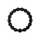 M2KA Hair Tie for Women with High Ponytail New Hair Rope High Elasticity Durable Rubber Band High-Level Sports Traceless Headband Invisible and Traceless Doudou Hair Tie Black Beads*5