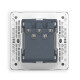 ABB switch socket panel 86 type with fluorescent three-open single control switch Yuanzhi series white AO103