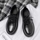 Chaussures de chef amaoton Chaussures non glissantes pour hommes non glissantes pour hommes, petites chaussures noires masculines Travail et travail chaussures en cuir de style polyvalent masculin