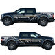 Yilu wei ni is suitable for Ford Raptor car stickers, F-150 pickup truck body stickers, mud dot personalized stickers, original material on both sides, silver gray