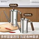 HUYO oil kettle kitchen 304 stainless steel oil filter kettle household with filter pouring oil bottle food grade thickened oil storage container walnut oil filter kettle large + free cleaning brush