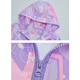 
Jewish girls children's jacket girls three-in-one removable single jacket plus velvet inner liner two-piece set of girls' windbreaker [Spring and Autumn Three-Defense Shock Jacket] Purple 6624 160