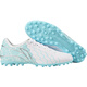 Li Ning (LI-NING) Football Shoes Jin Series 2nd Generation MG Short Nail Artificial Grass Competition Training Shoes for Men White Light Blue YSFU005-5 40